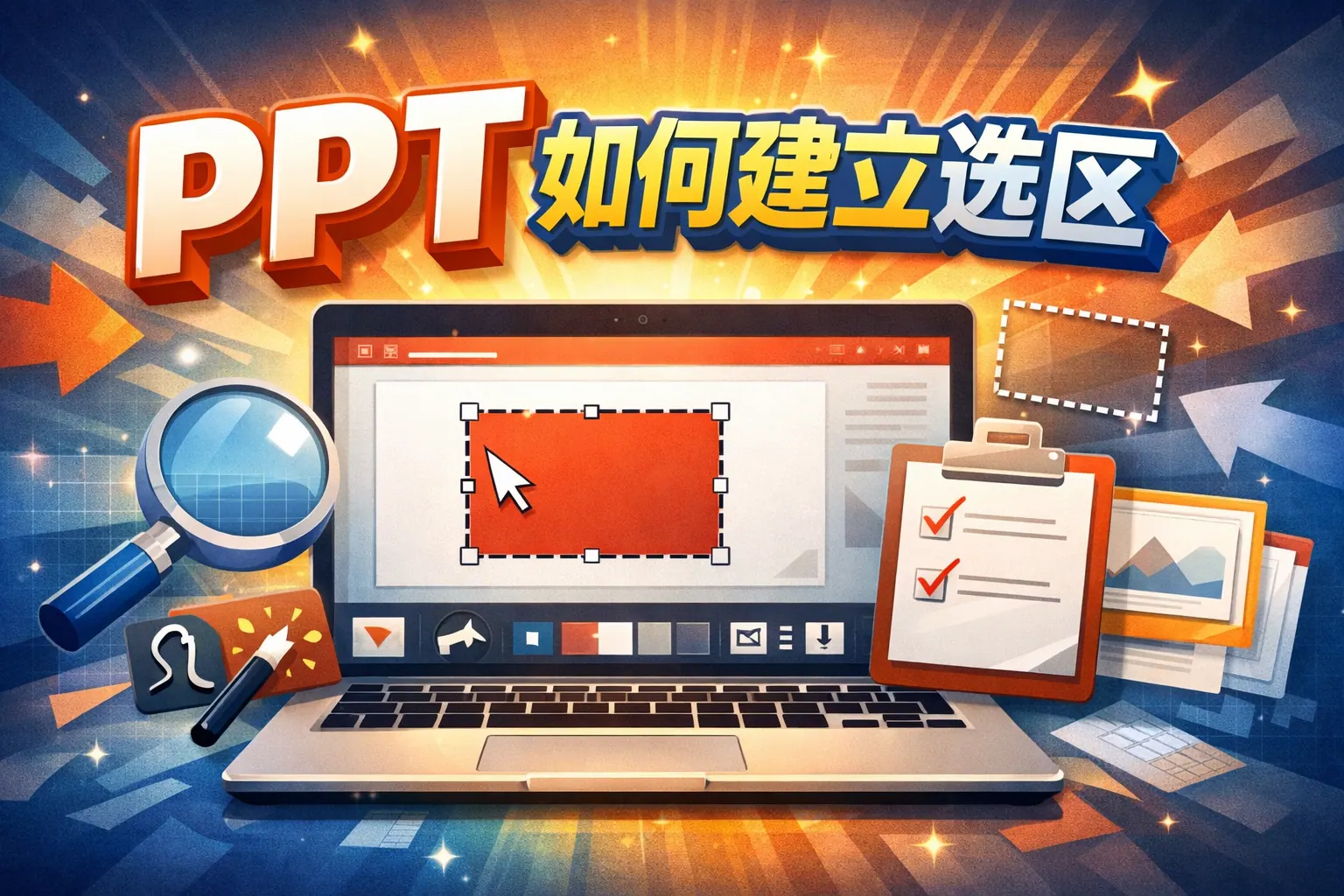 ppt如何建立选区