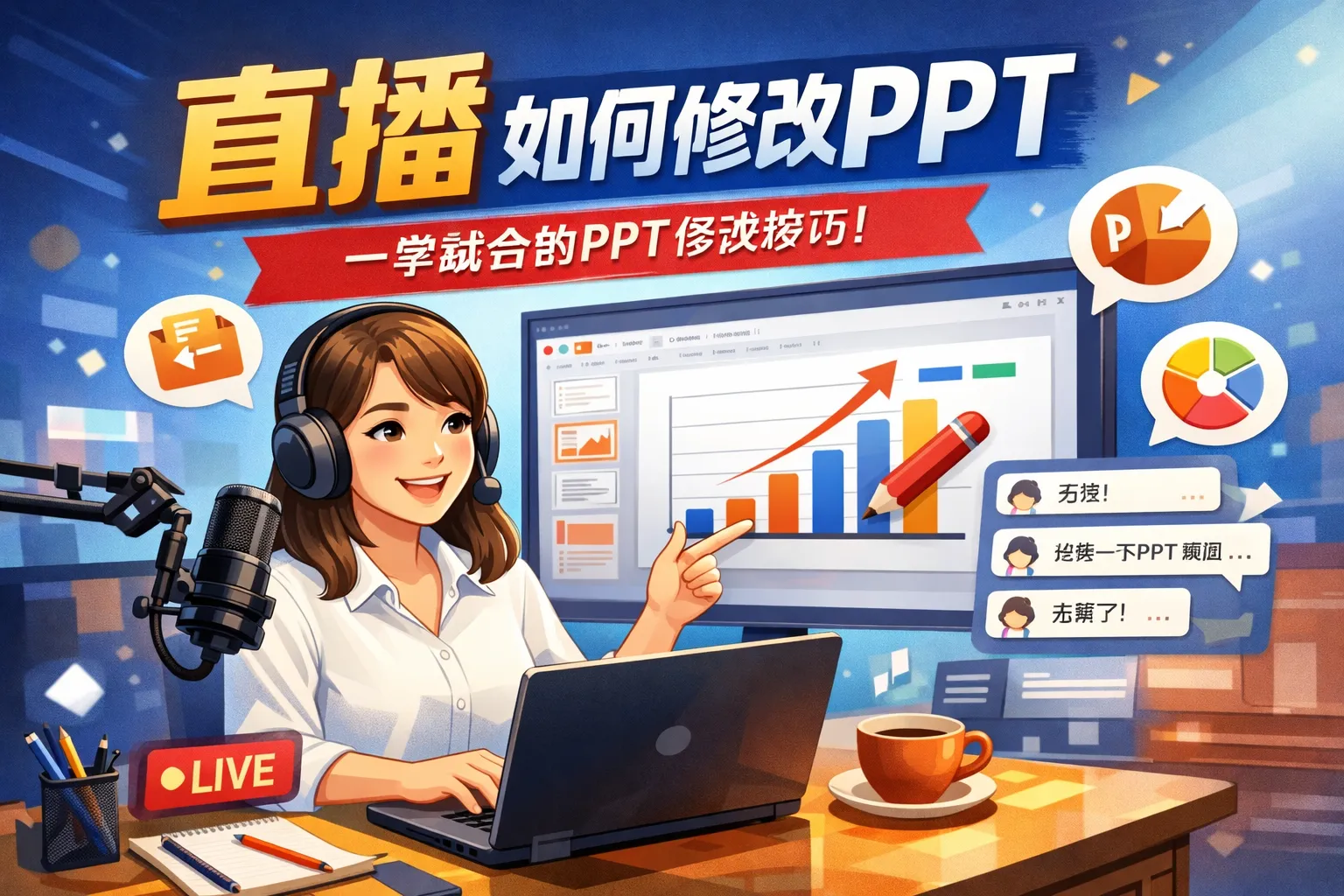 直播如何修改ppt