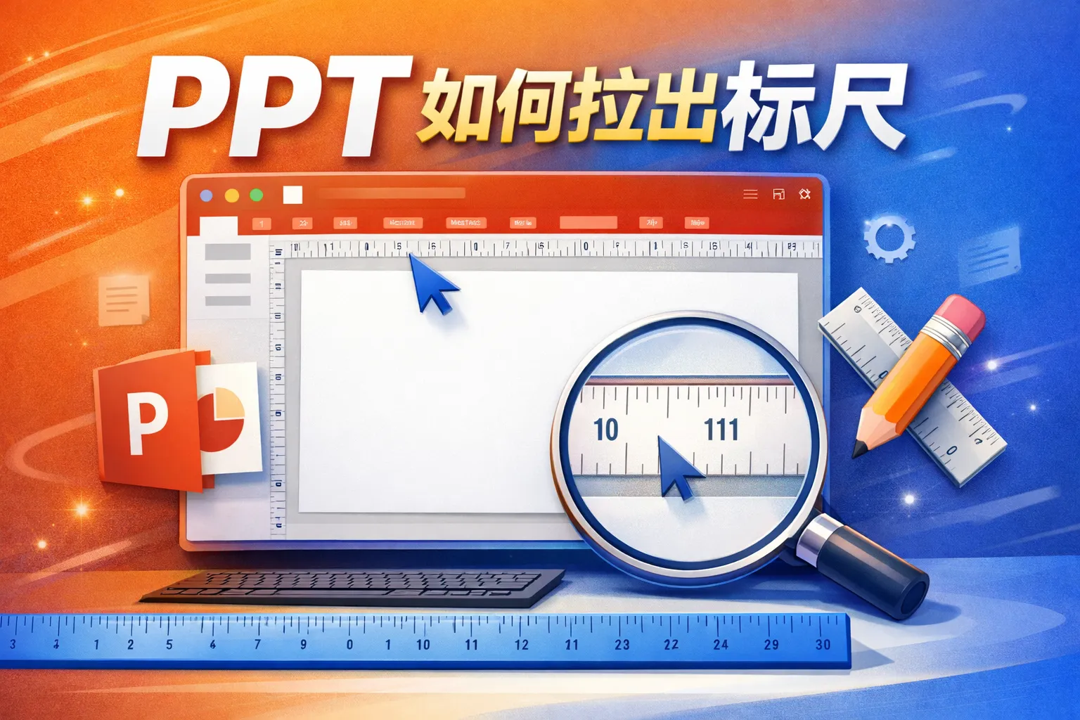 ppt如何拉出标尺