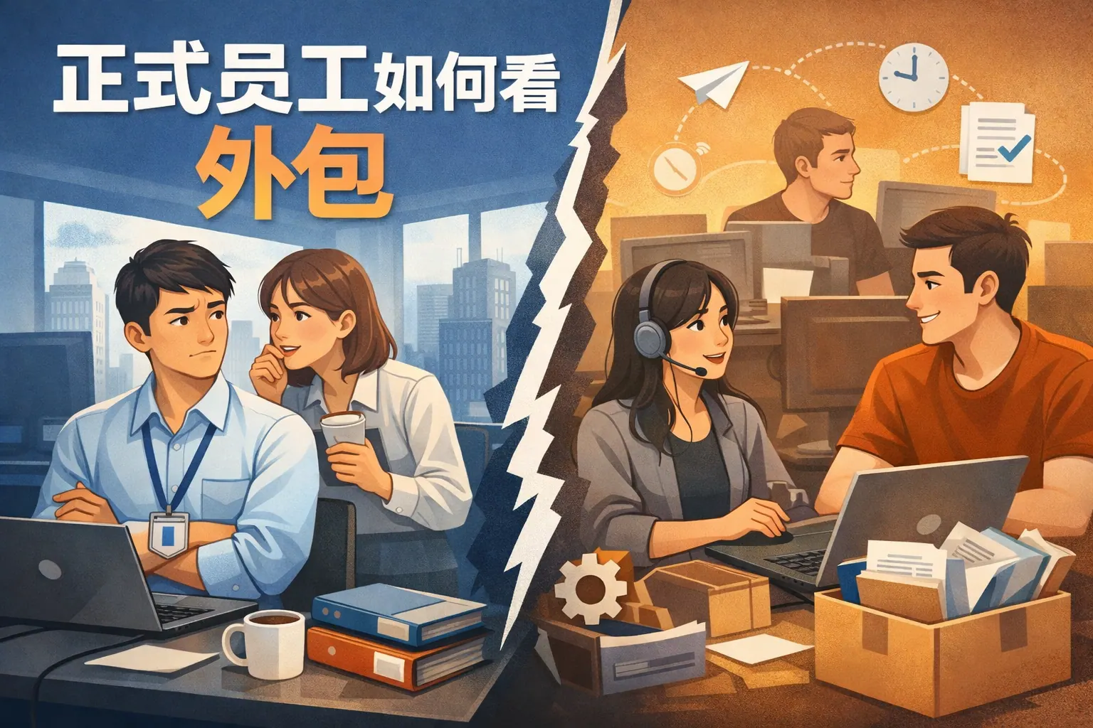 正式员工如何看外包