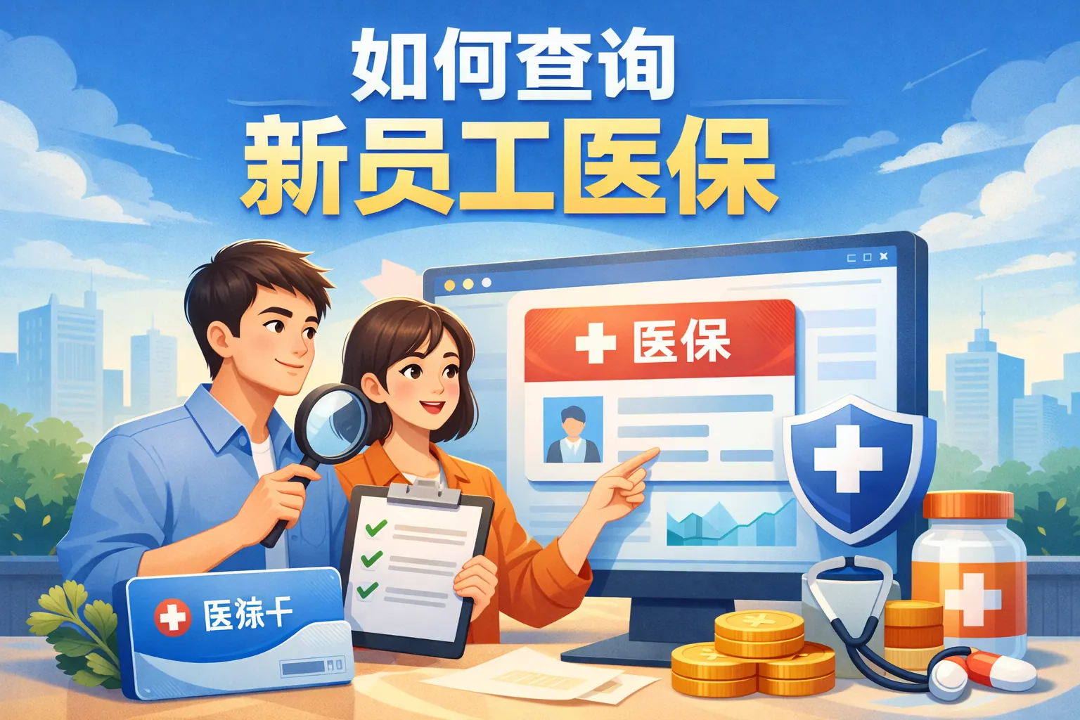 如何查询新员工医保