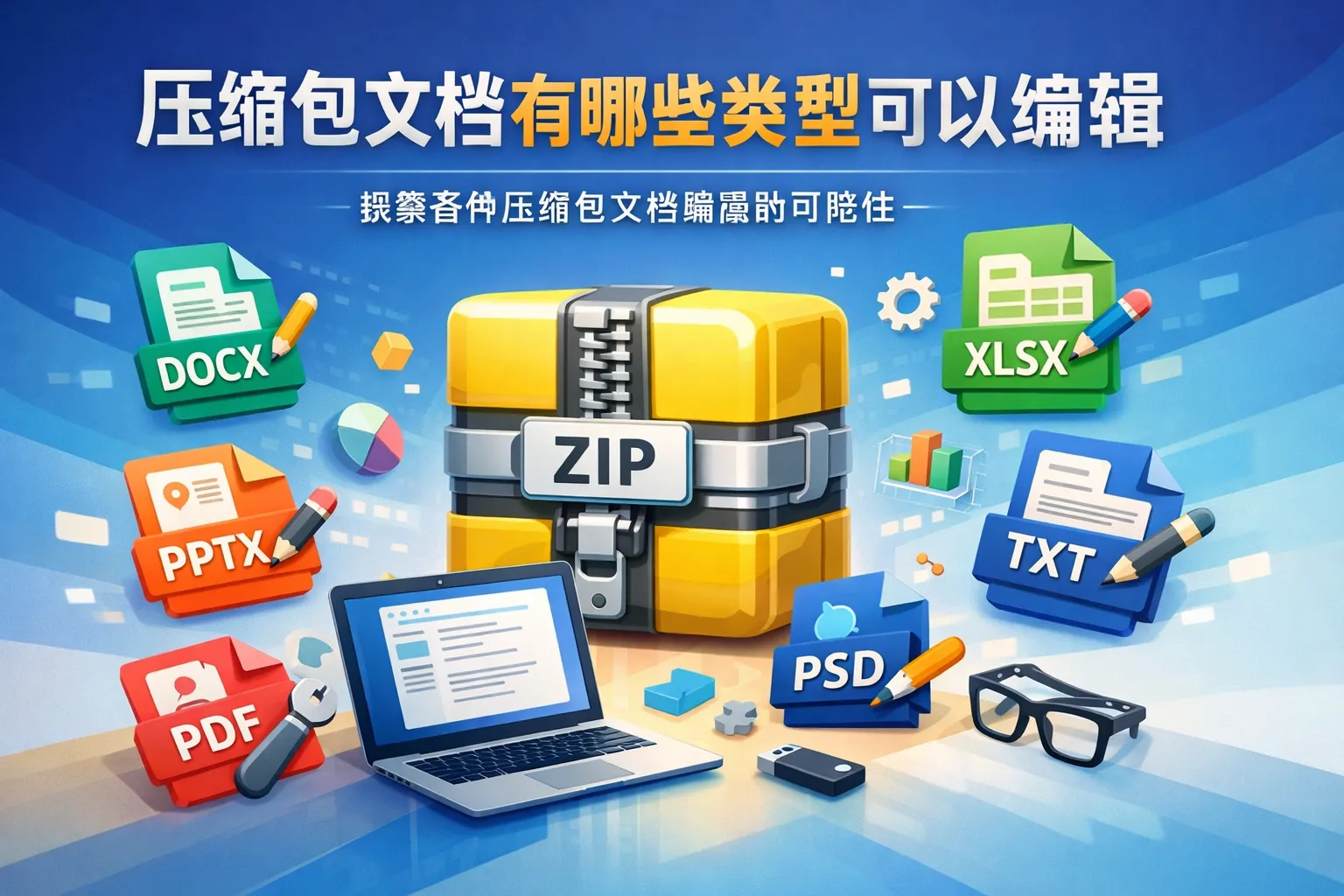 压缩包文档有哪些类型可以编辑