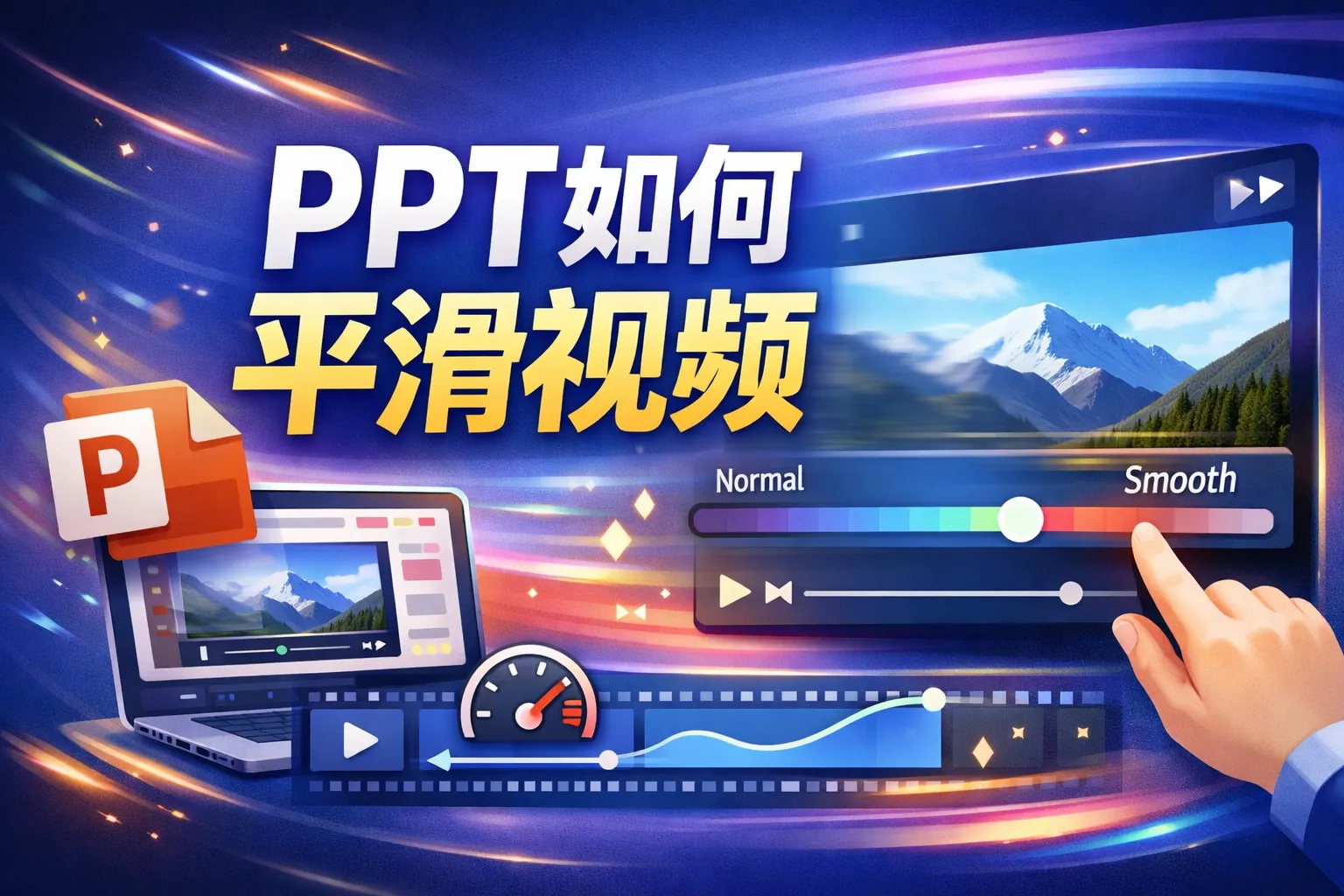 ppt如何平滑视频