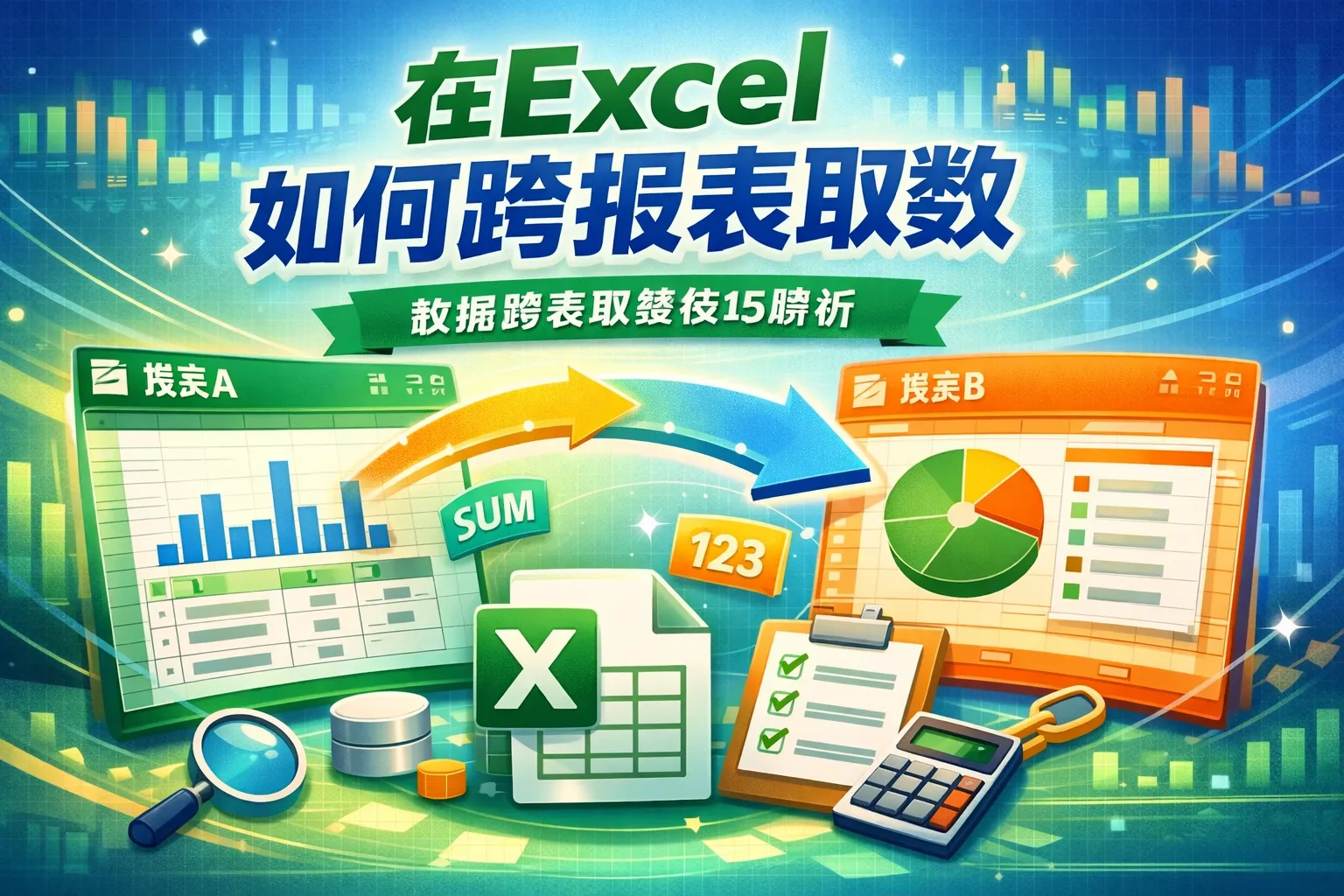 在excel如何跨报表取数