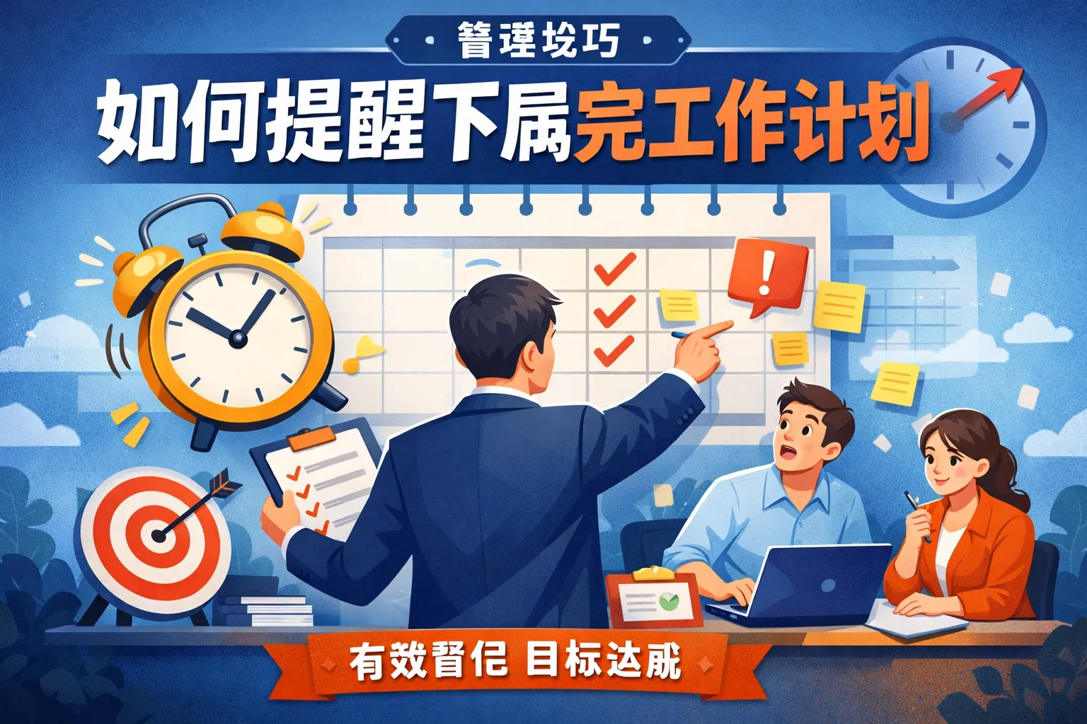 如何提醒下属完成工作计划