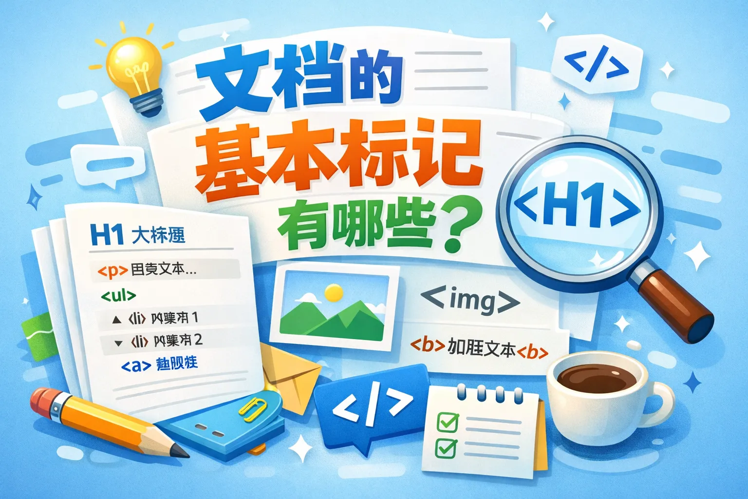 文档的基本标记有哪些