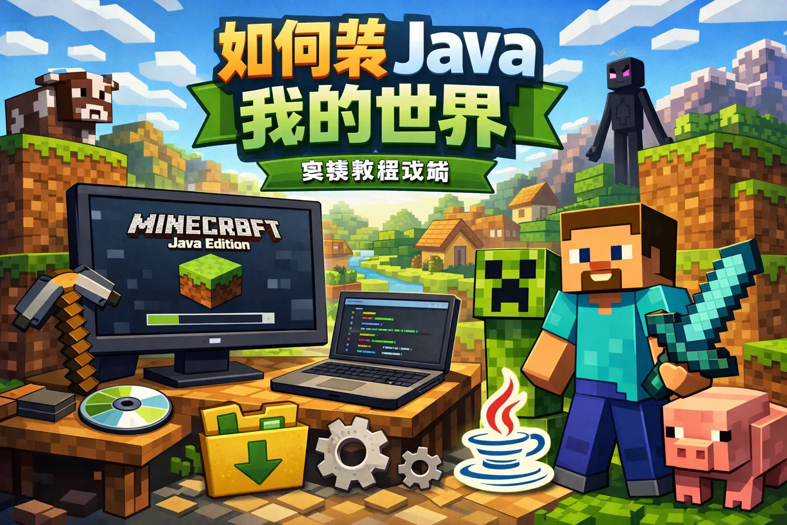 如何装java我的世界