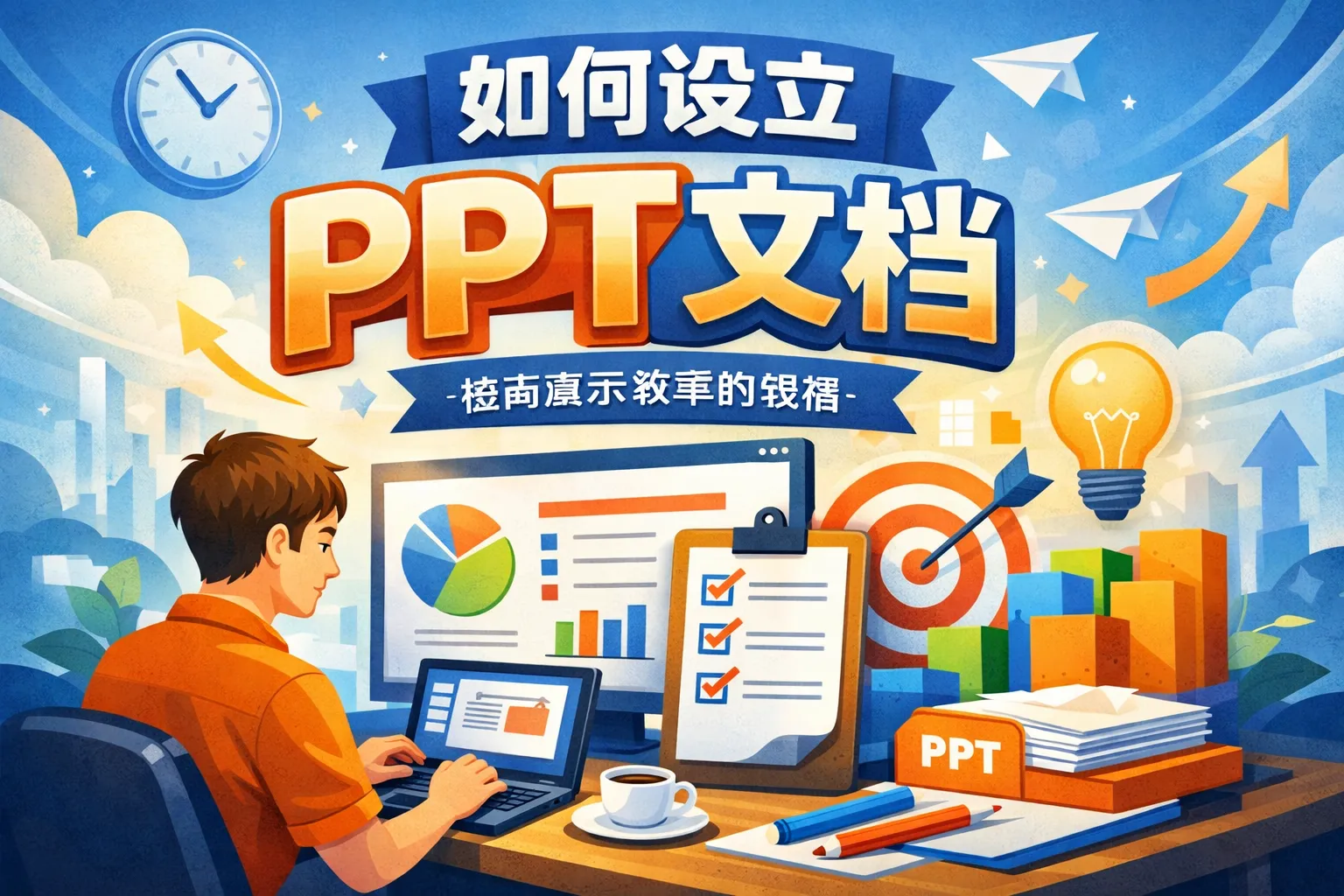 如何设立ppt文档