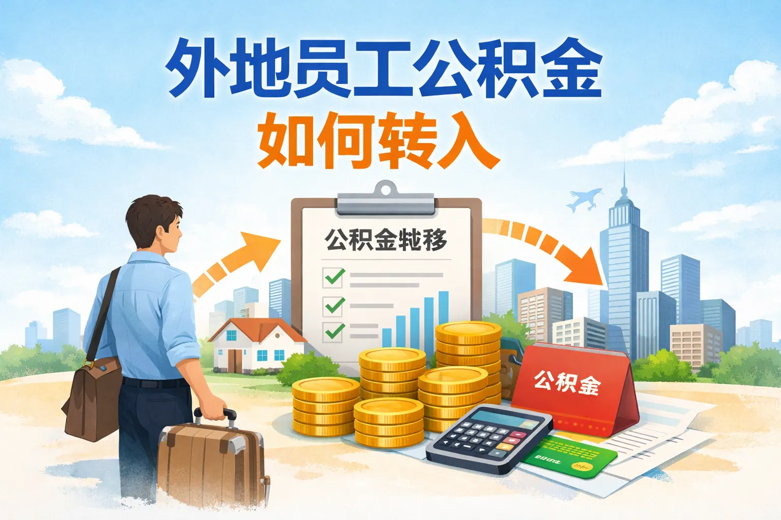 外地员工公积金如何转入