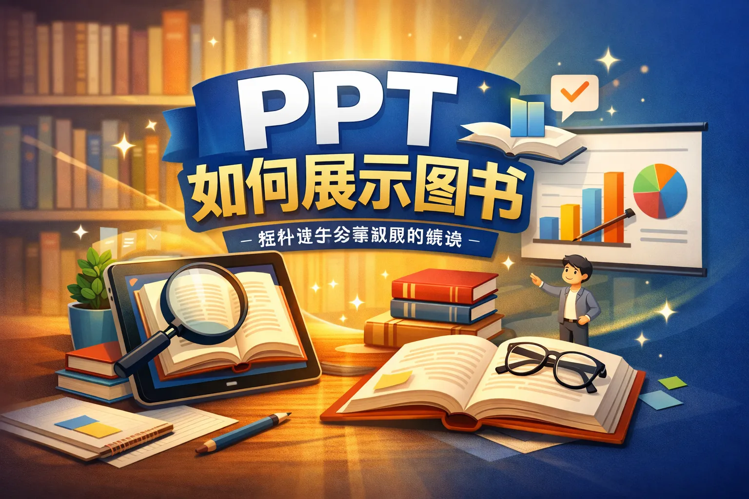 ppt如何展示图书