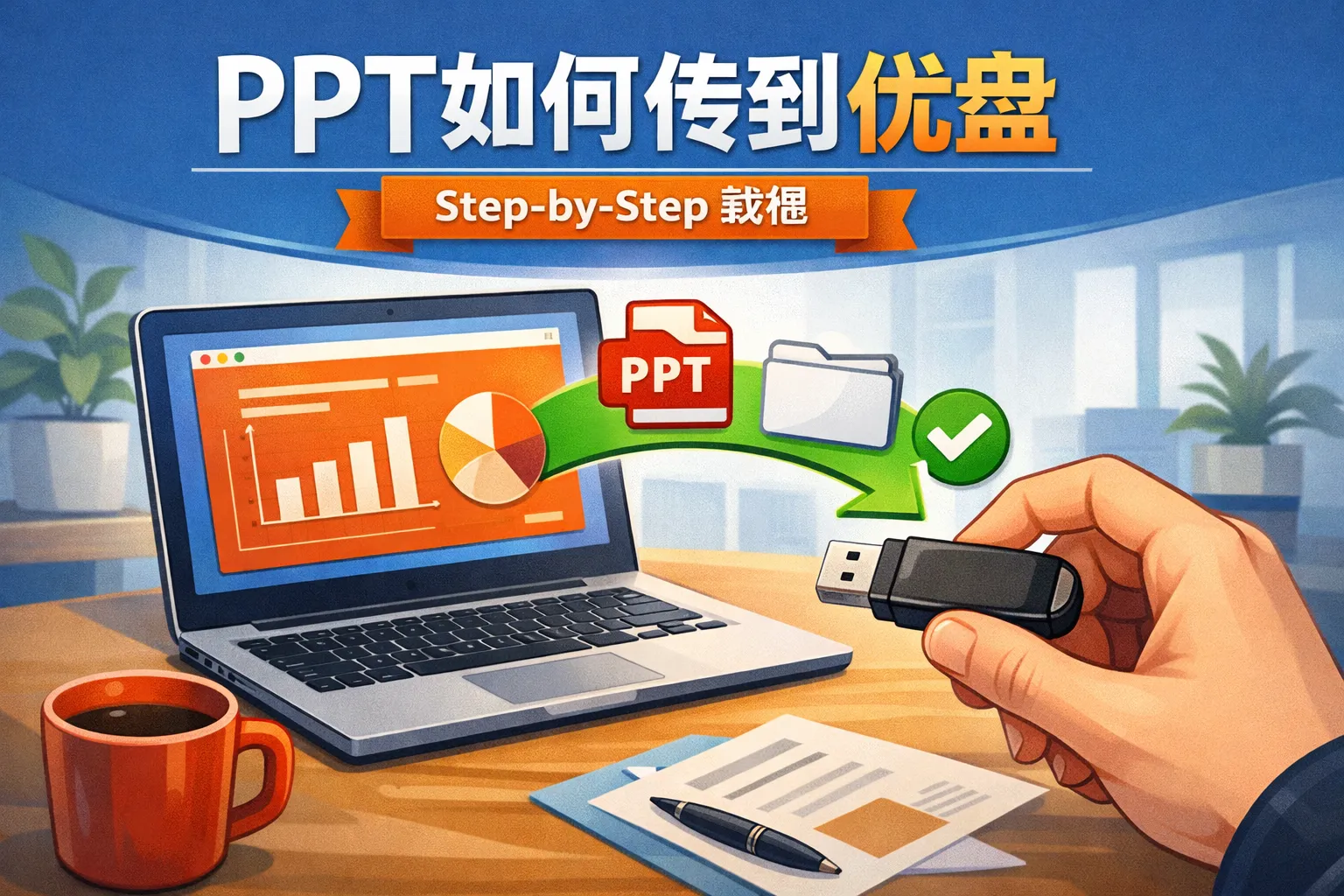 ppt如何传到优盘