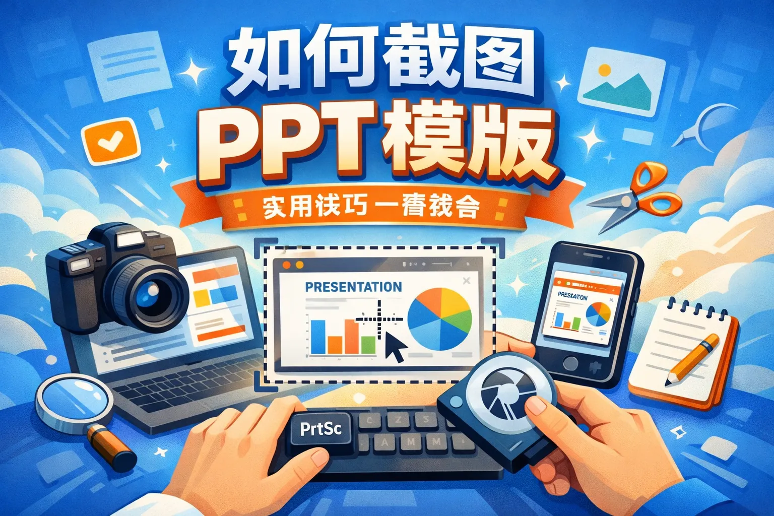 如何截图ppt模版