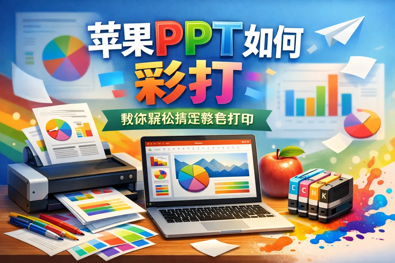 苹果ppt如何彩打