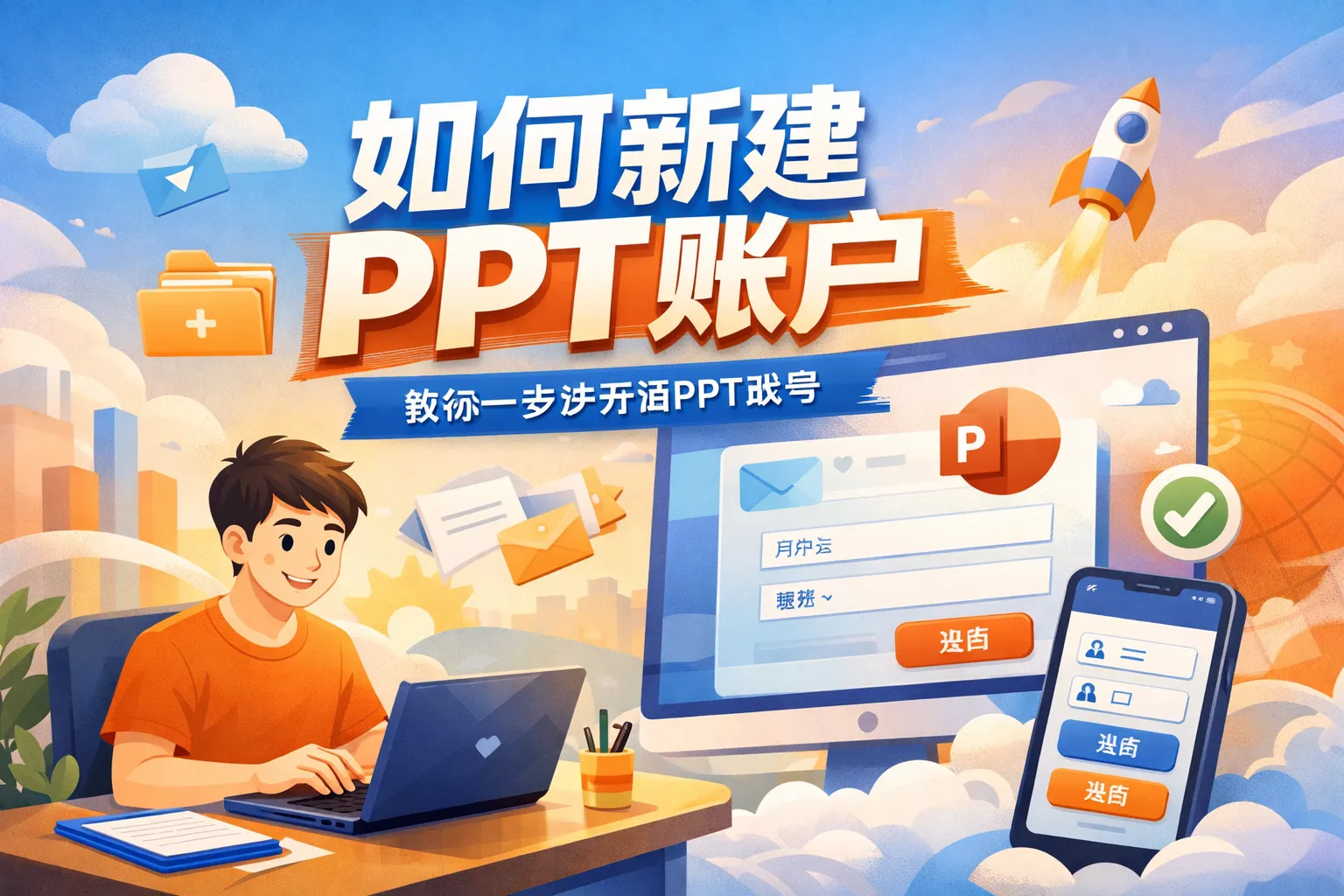 如何新建ppt账户