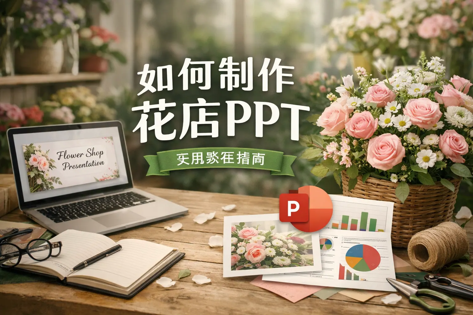 如何制作花店ppt