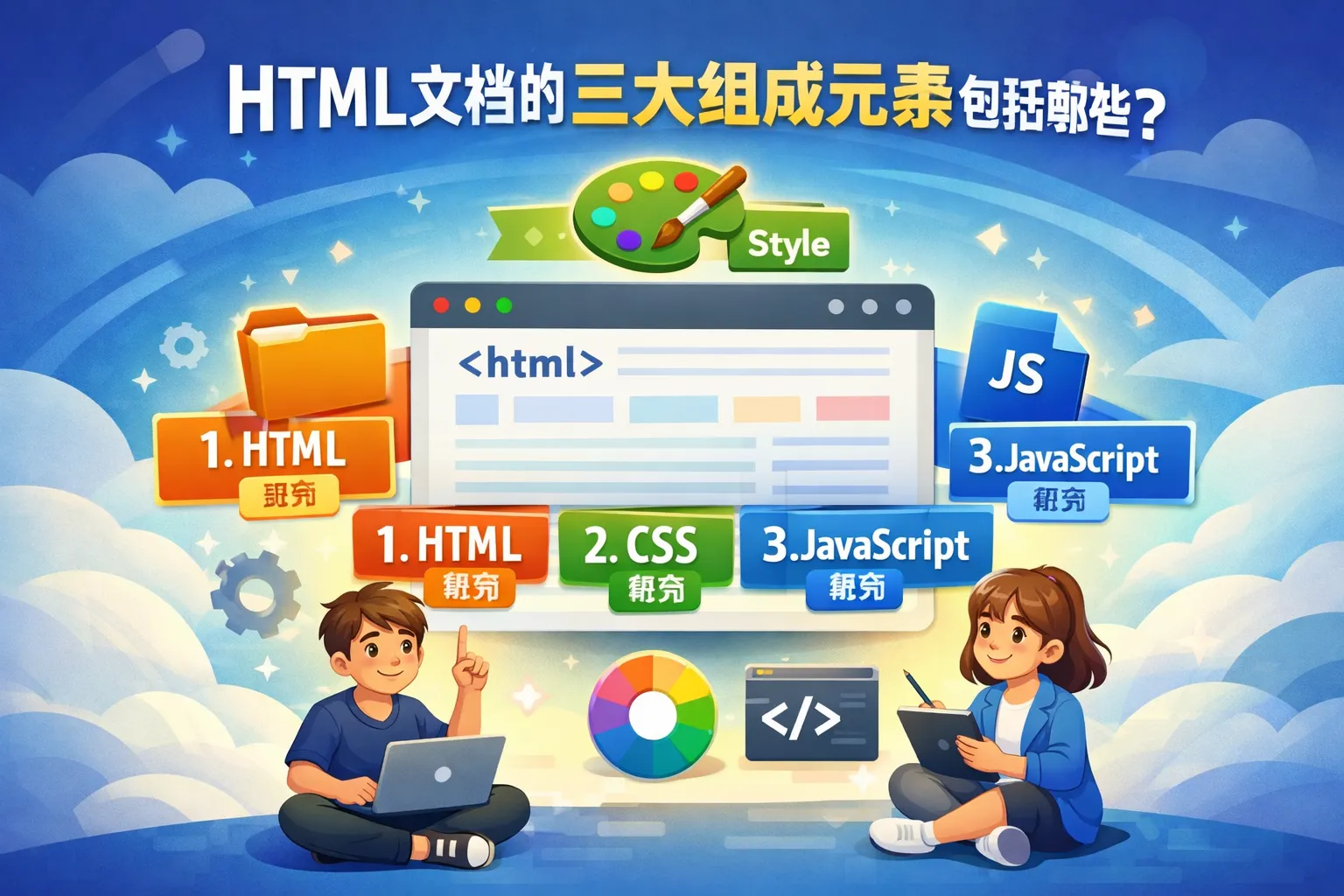 html文档的三大组成元素包括哪些