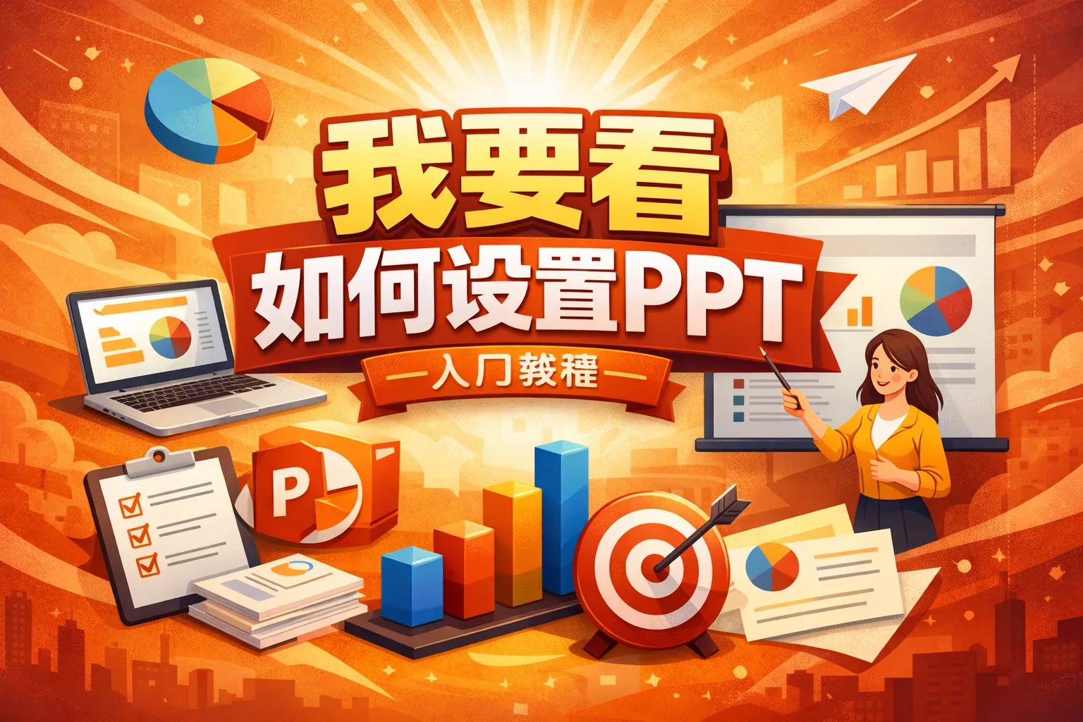 我我要看如何设置ppt