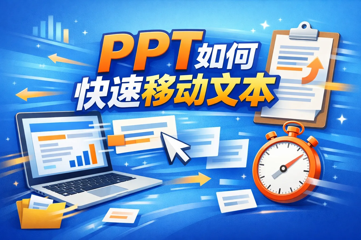 ppt如何快速移动文本