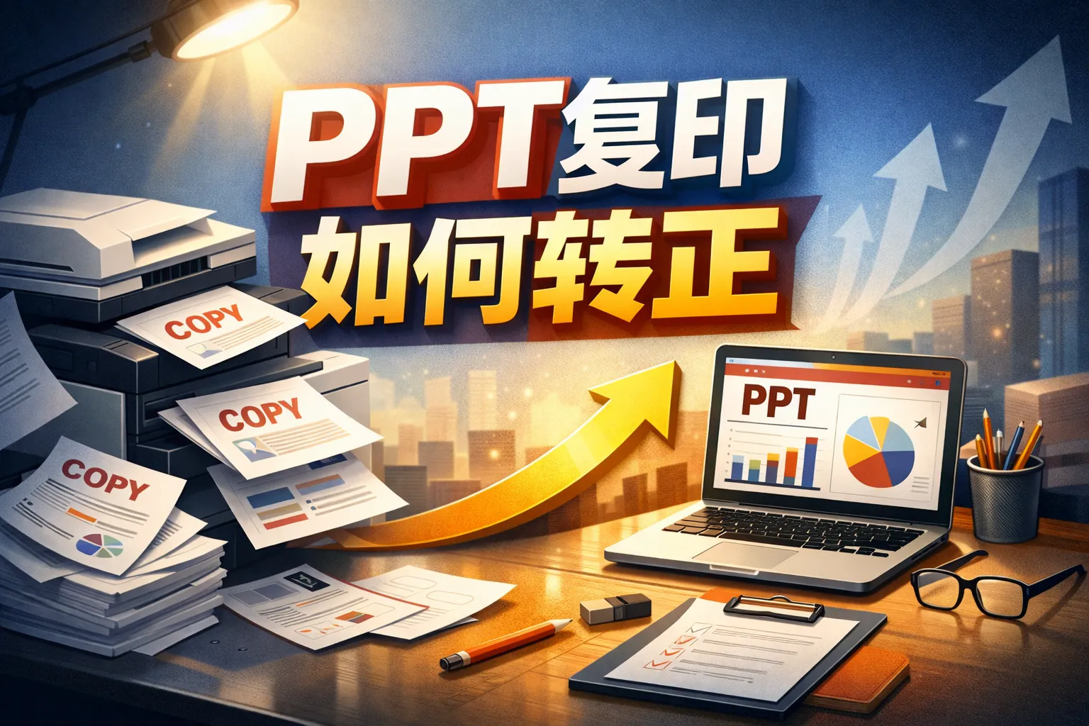 PPT复印如何转正