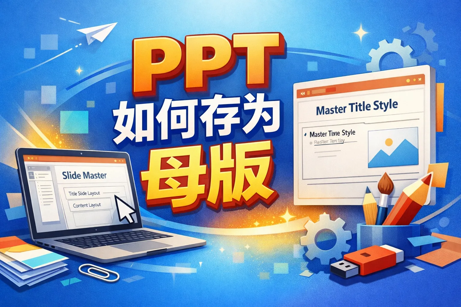 ppt如何存为母版