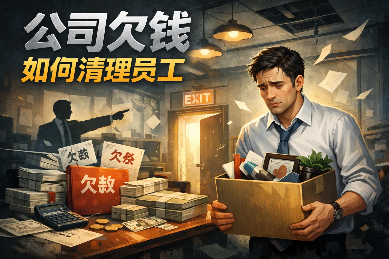 公司欠钱如何清理员工