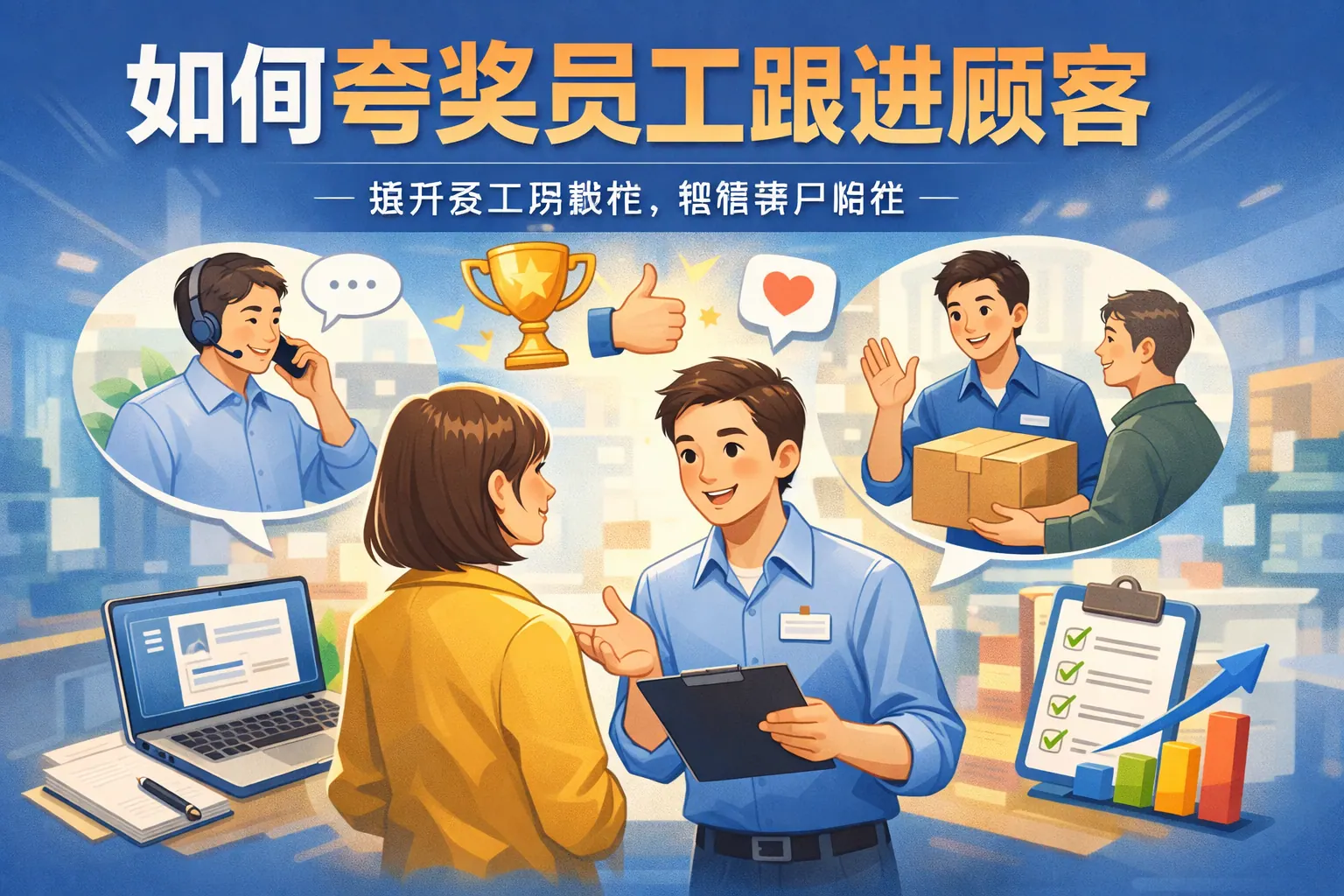 如何夸奖员工跟进顾客