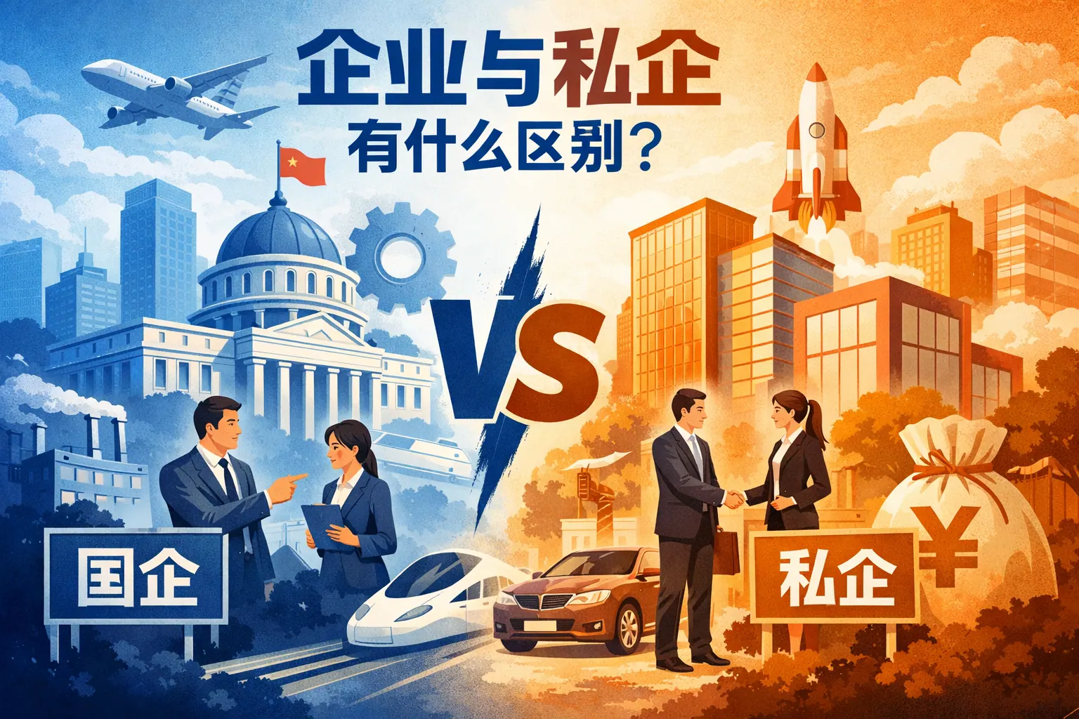 企业与私企有什么区别