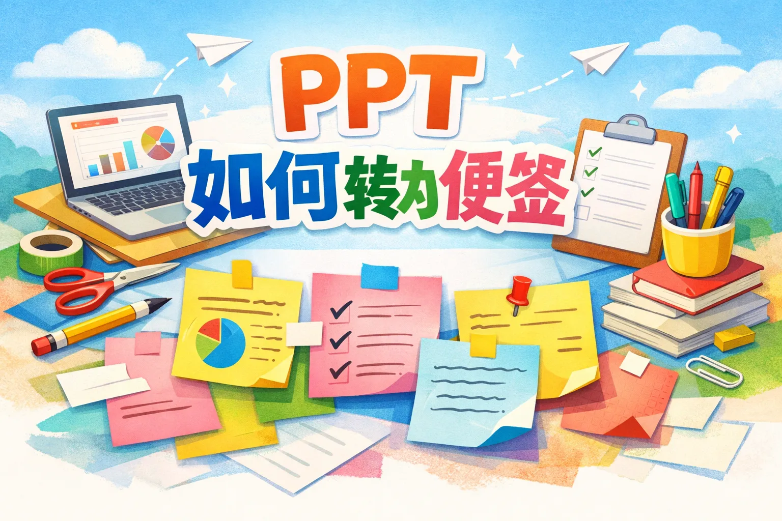 ppt如何转为便签