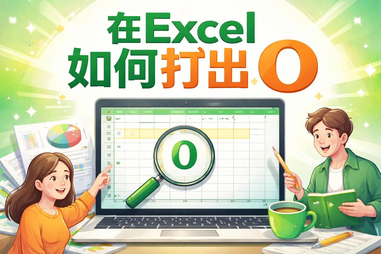 在excel如何打出o