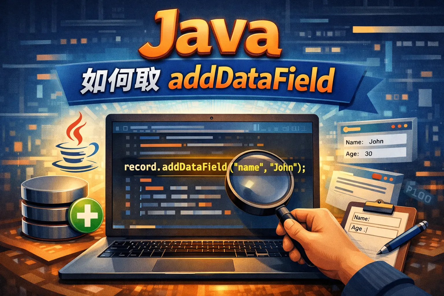 Java如何取adddatafield