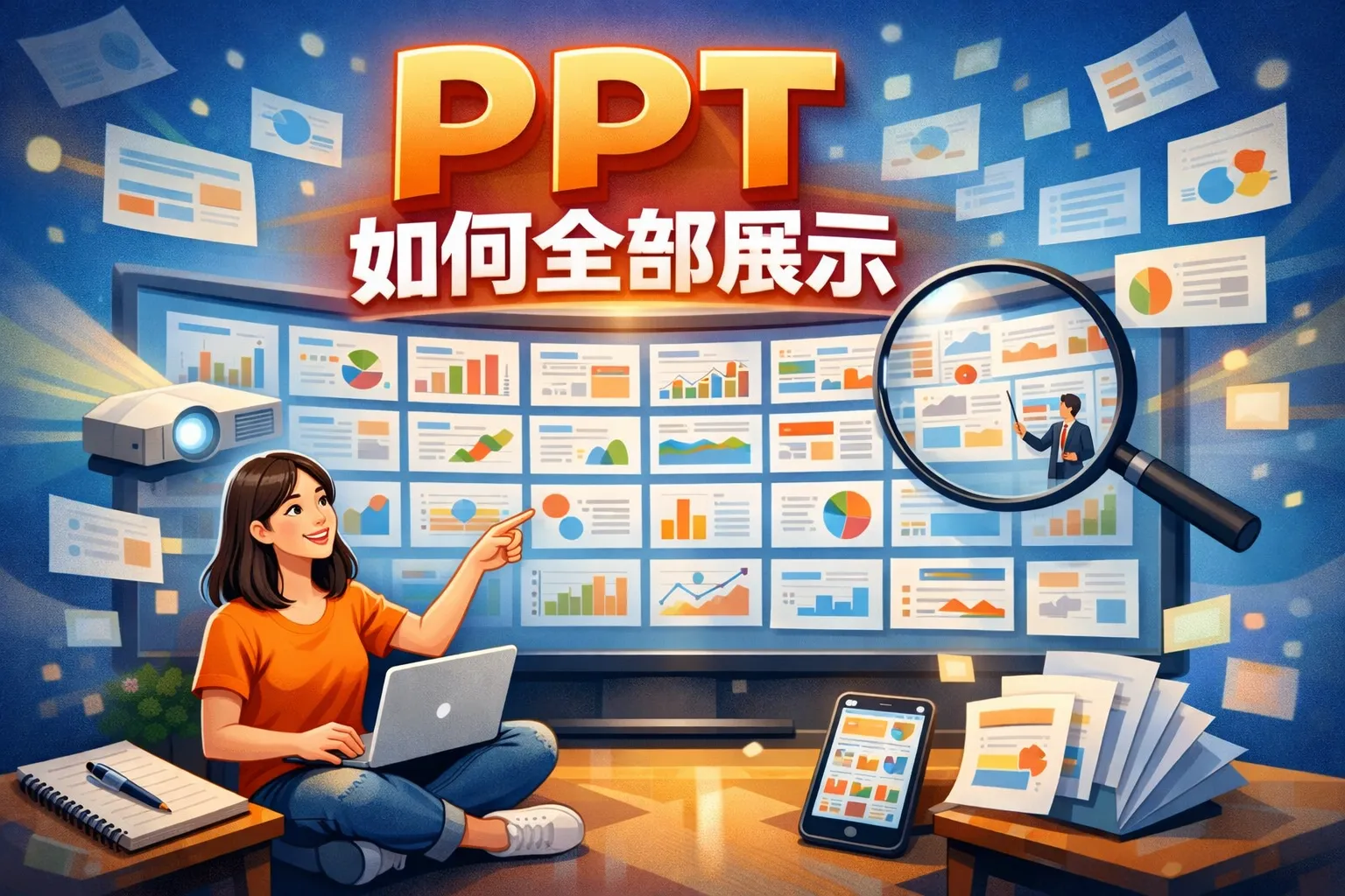 ppt如何全部展示
