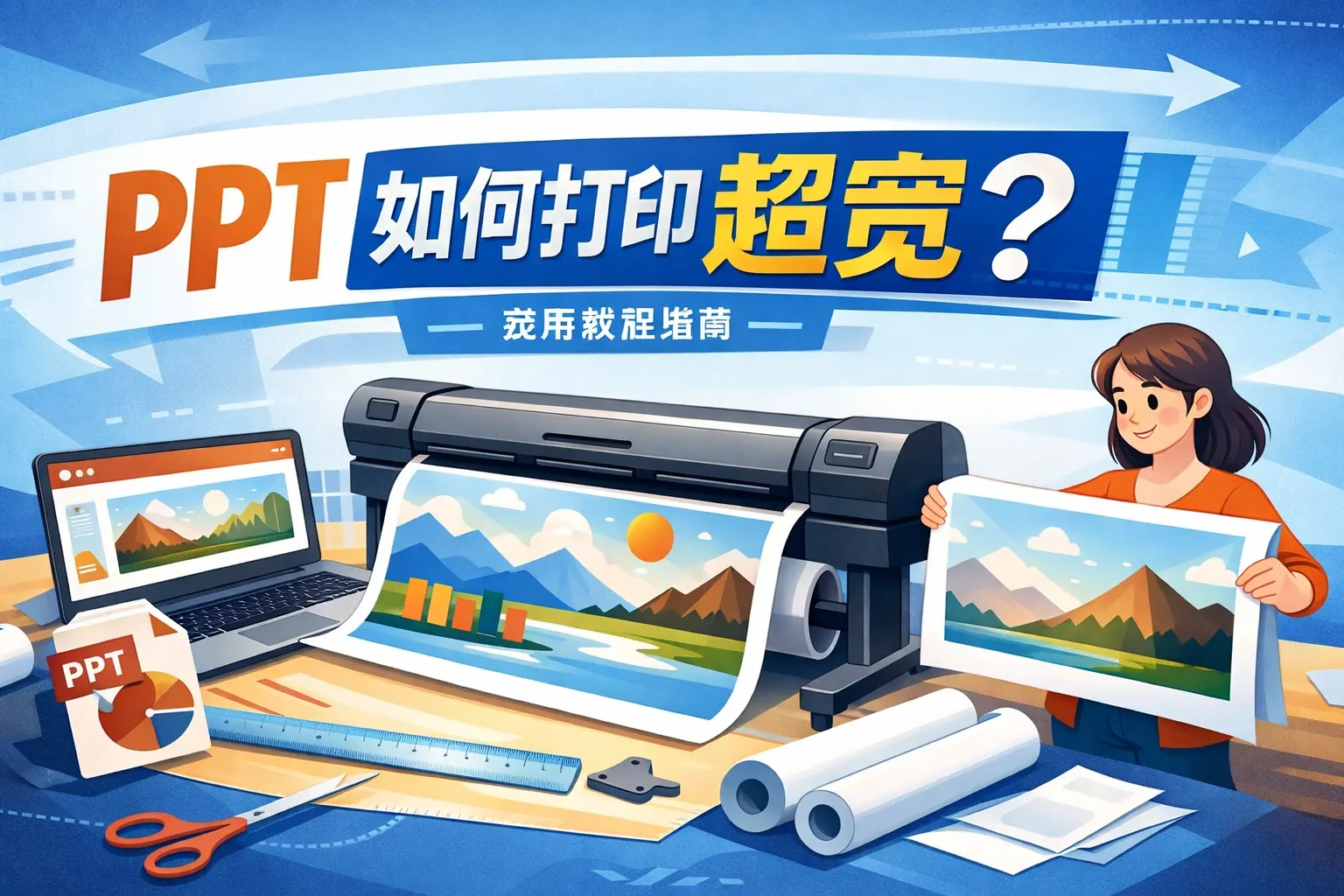 ppt如何打印超宽