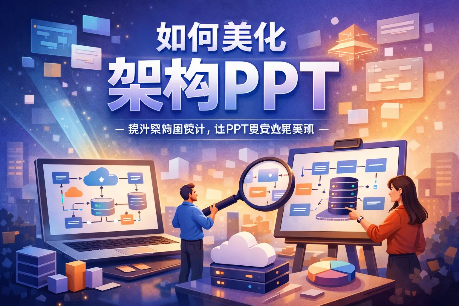 如何美化架构ppt