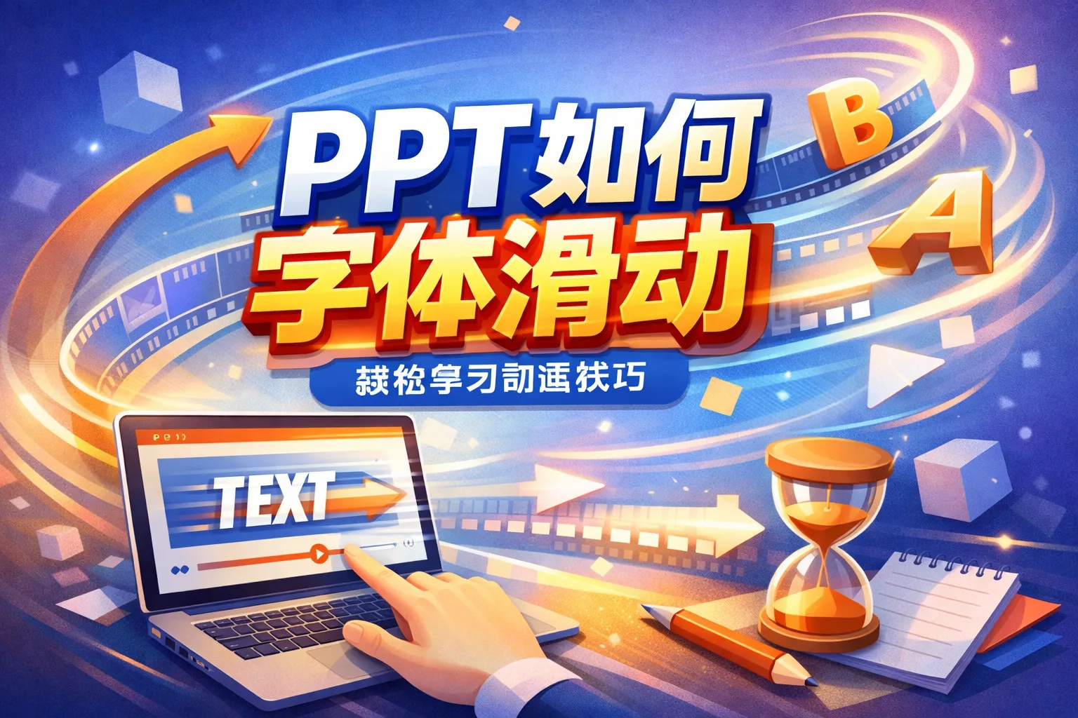 ppt如何字体滑动