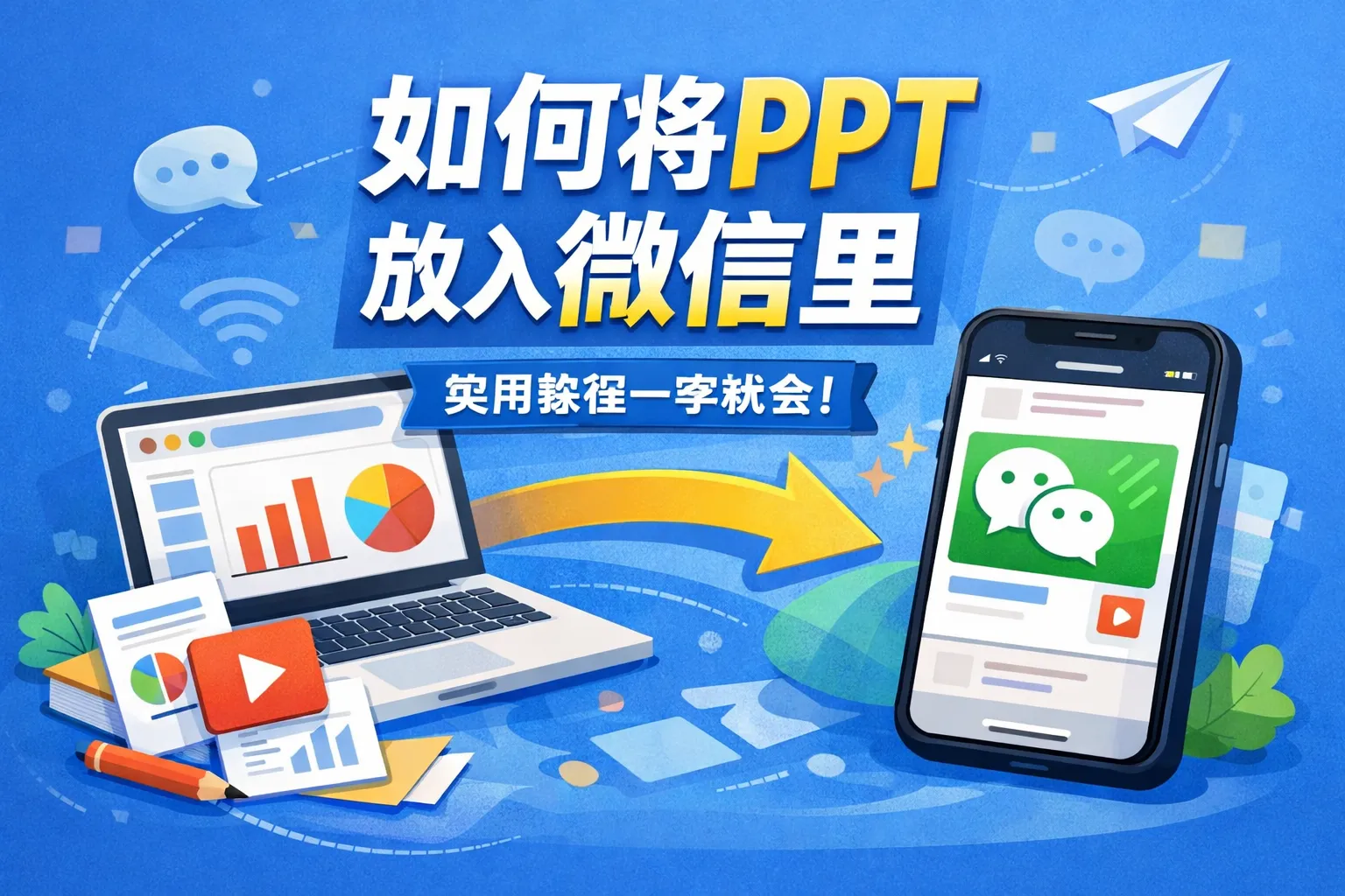 如何将ppt放入微信里