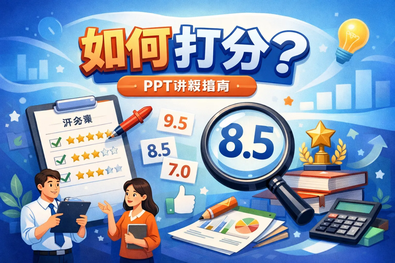 ppt讲解如何打分