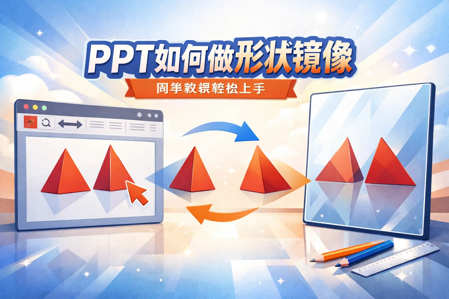 ppt如何做形状镜像