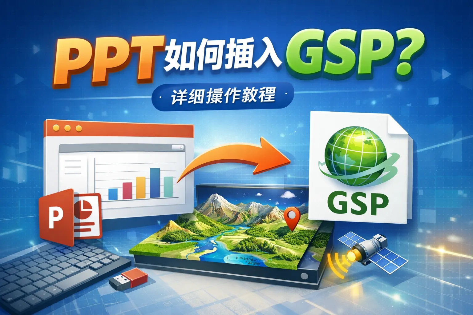 ppt如何插入gsp