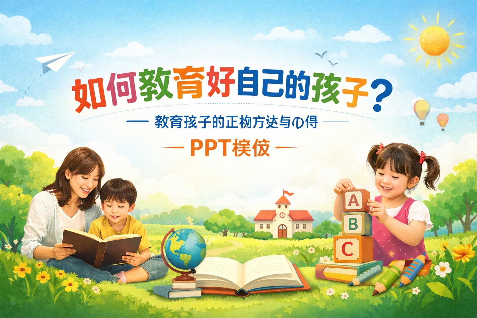 如何教育好自己的孩子 ppt模板