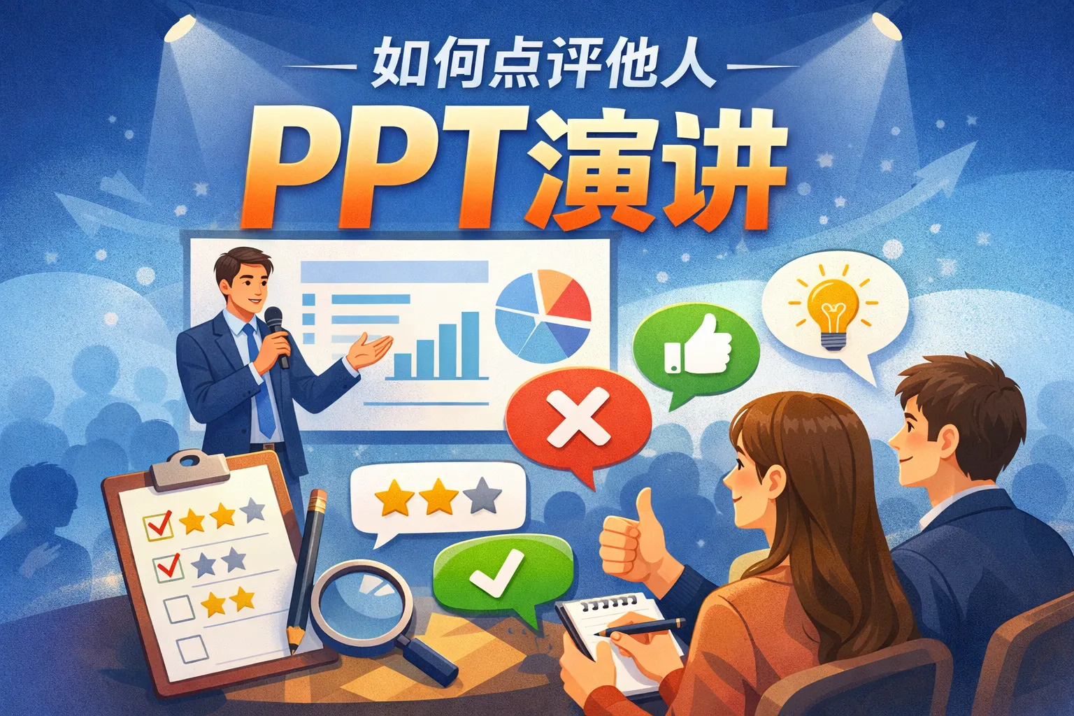 如何点评他人ppt演讲