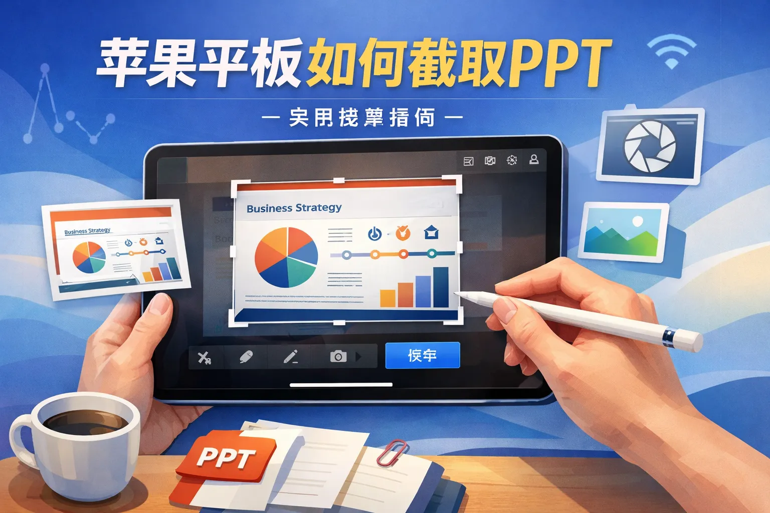 苹果平板如何截取ppt