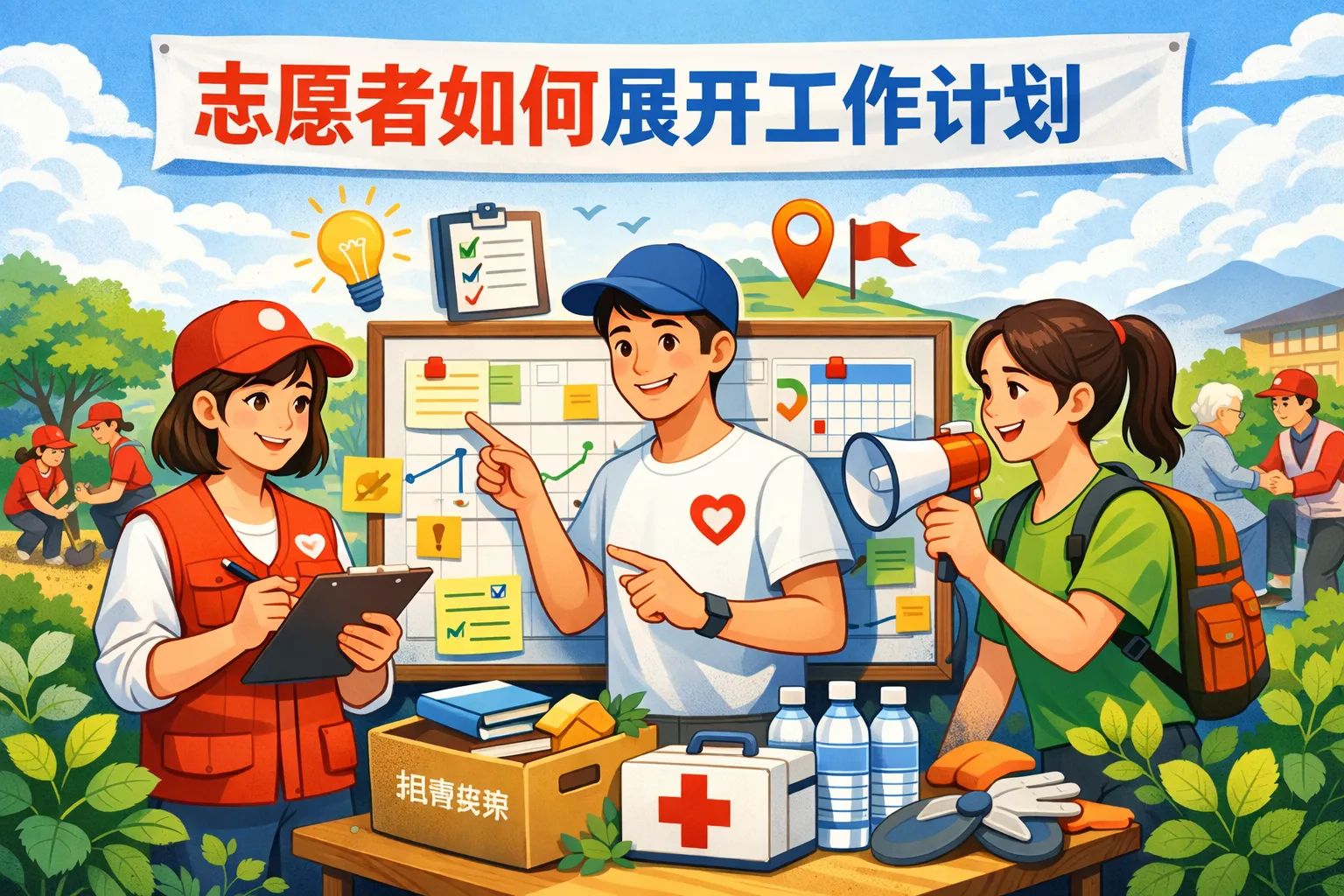 志愿者如何展开工作计划