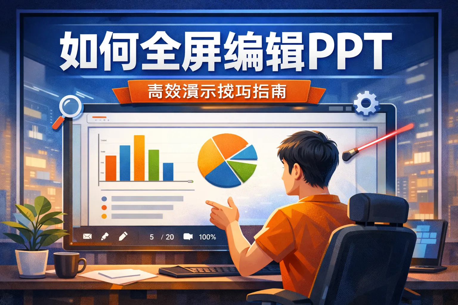 如何全屏编辑ppt