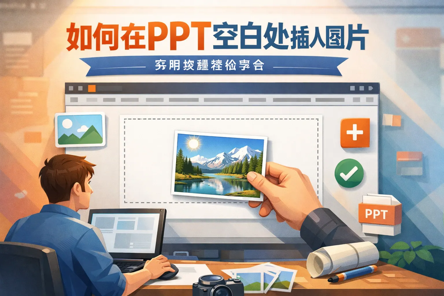 如何在ppt空白处插入图片