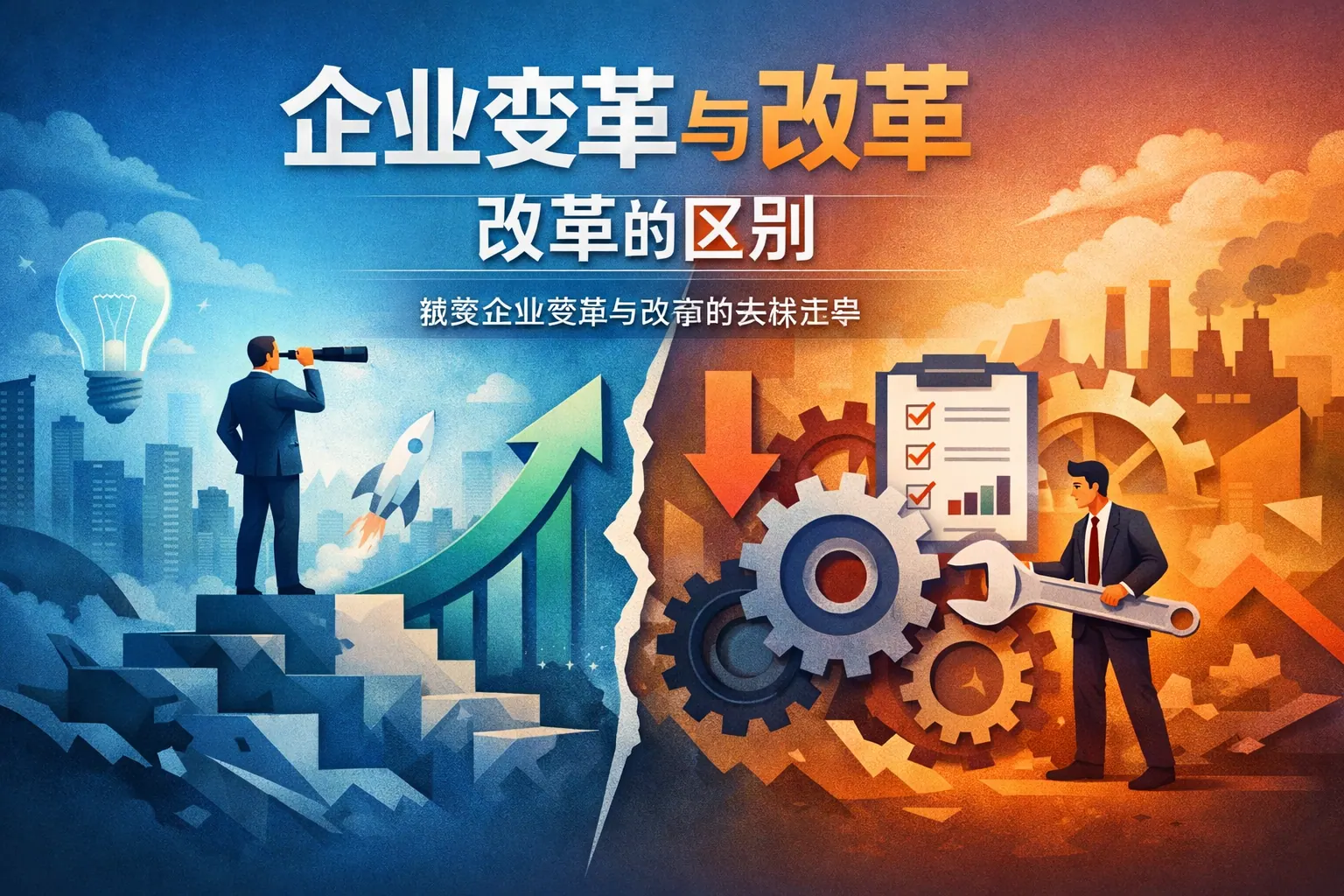 企业变革与改革的区别