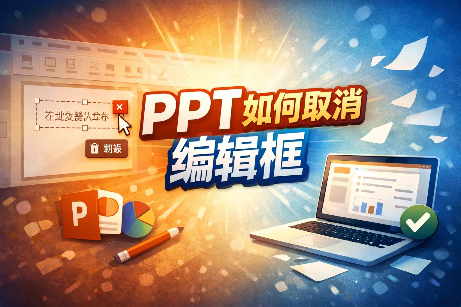 ppt如何取消编辑框