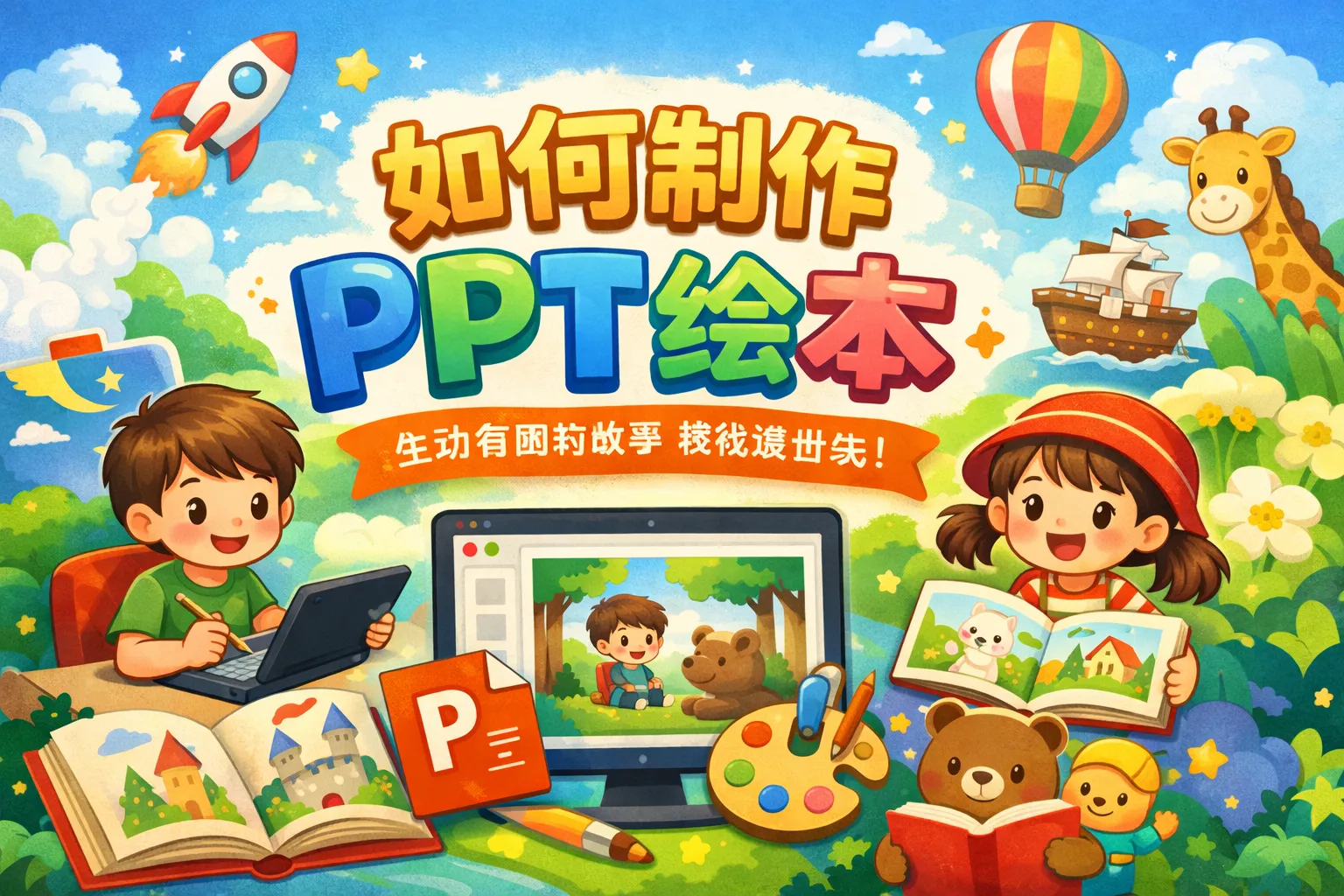 如何制作ppt绘本