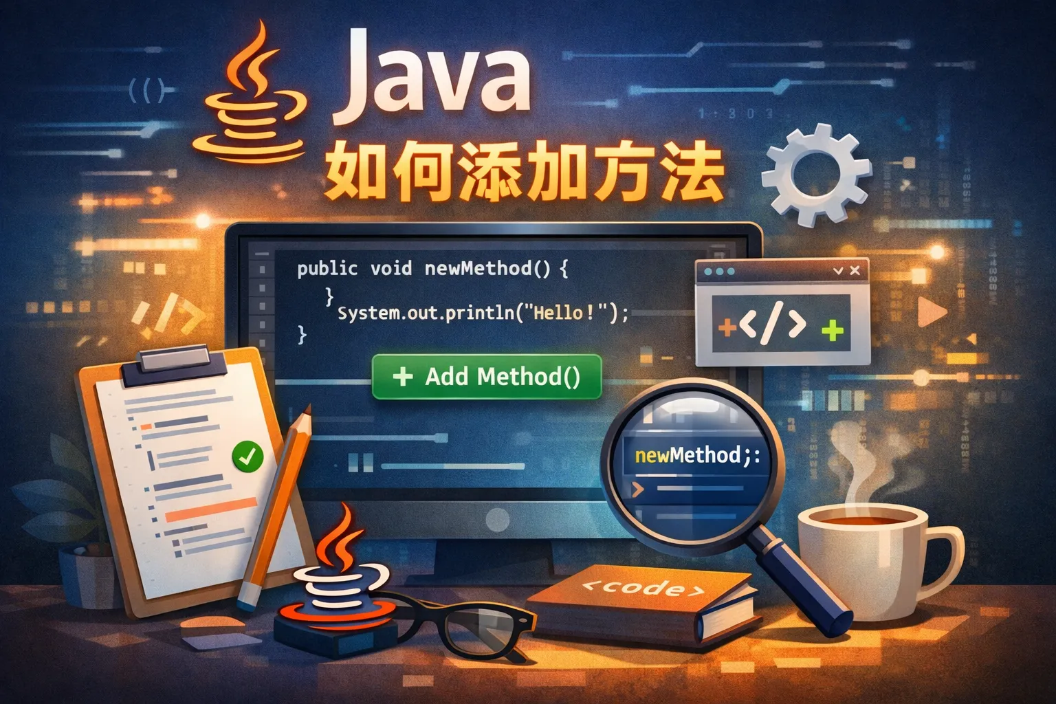 java如何添加方法