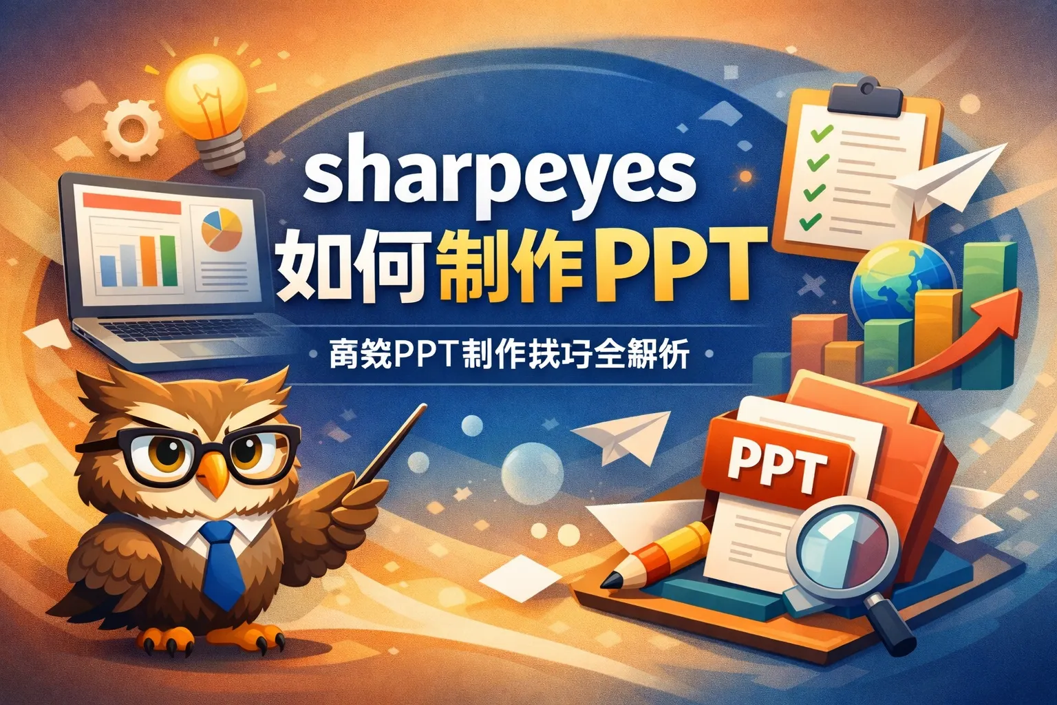 sharpeyes如何制作ppt
