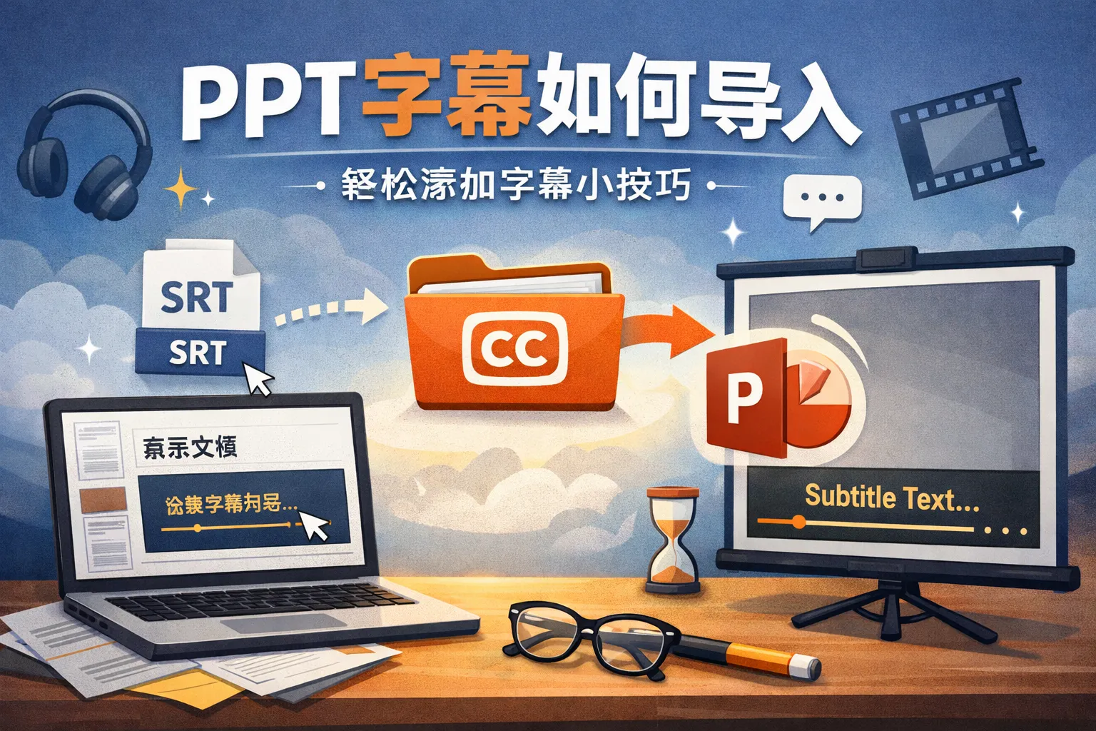 ppt字幕如何导入